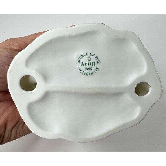 Porcelain Santa and Child with Teddy Bear by Avon - Picture 9 of 15